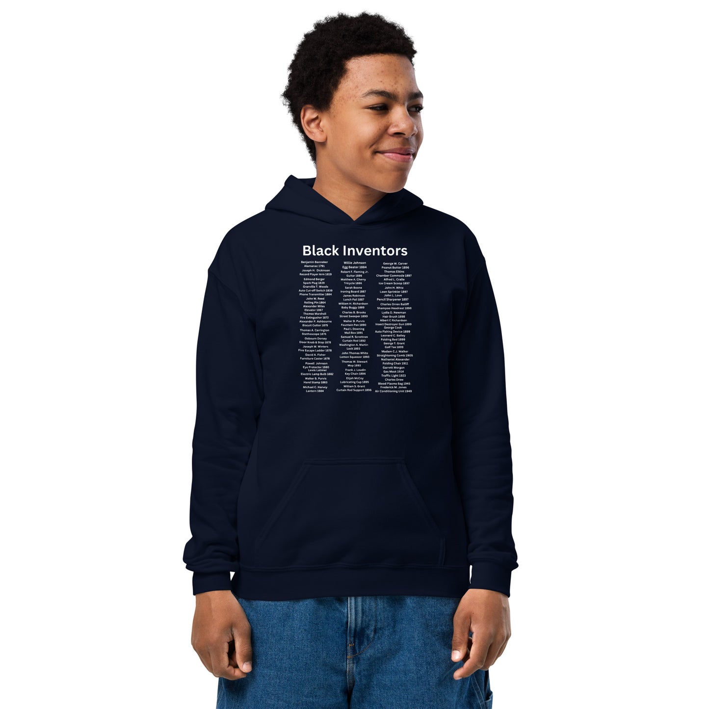 Youth Black Inventors Heavy Blend Hoodie