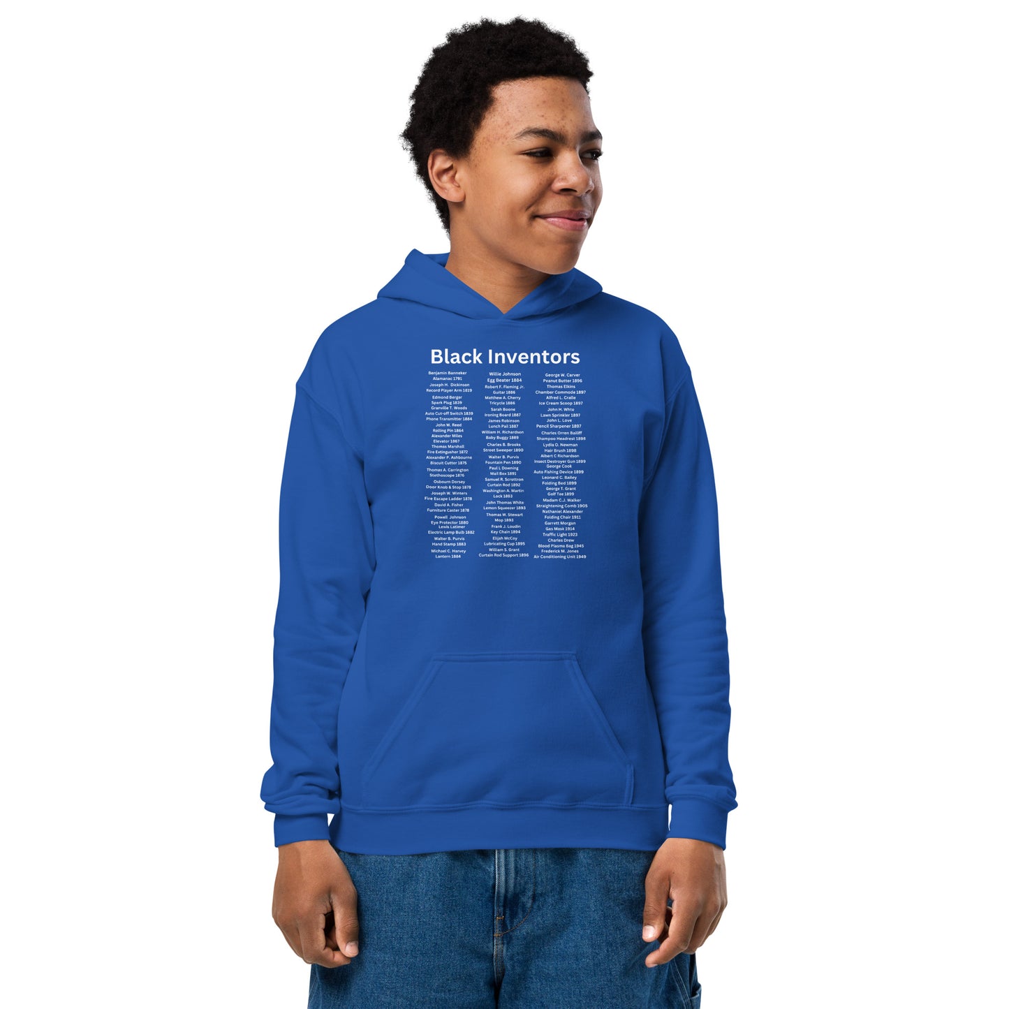 Youth Black Inventors Heavy Blend Hoodie